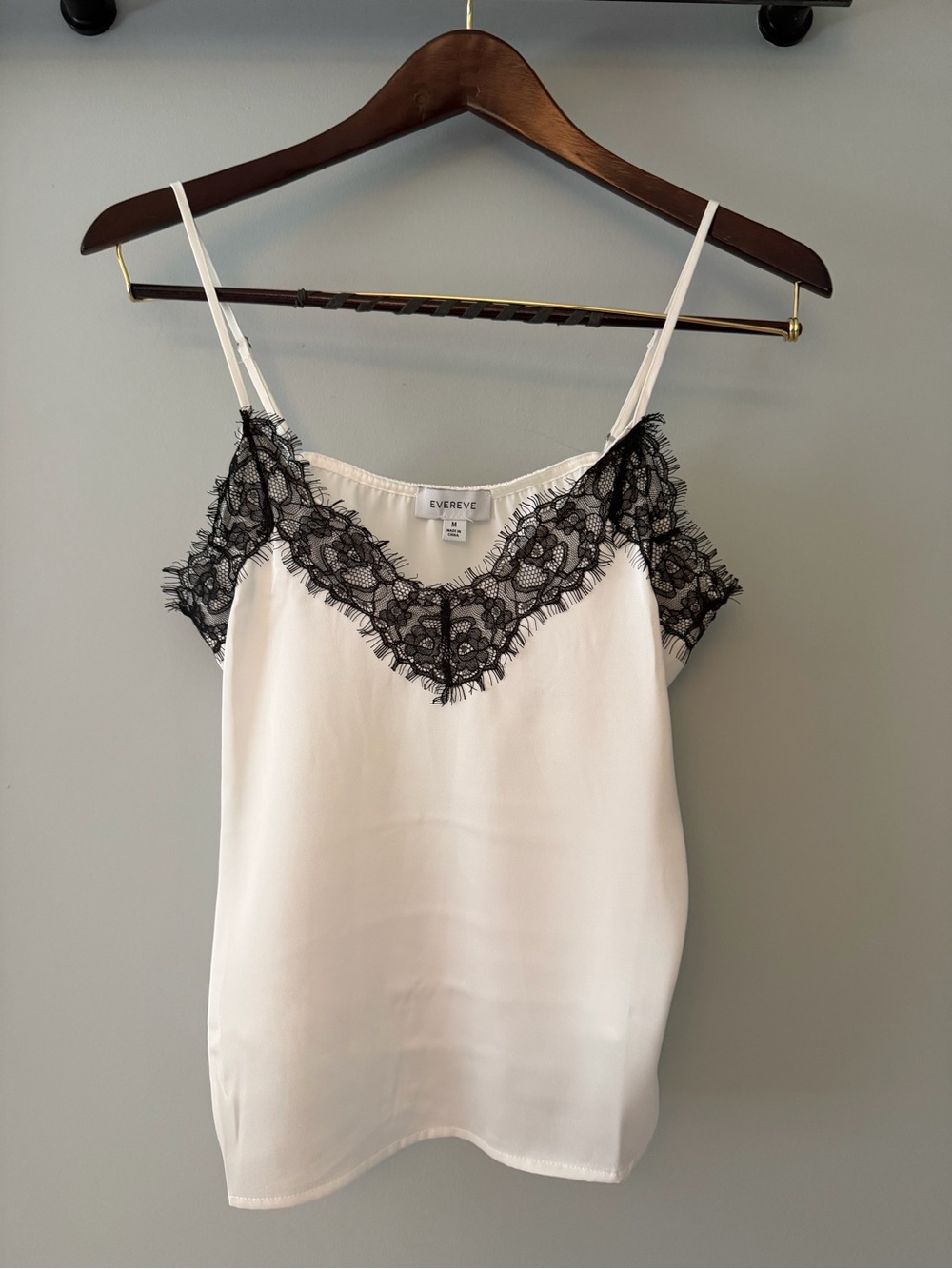 Evereve White Lace Trim Cami